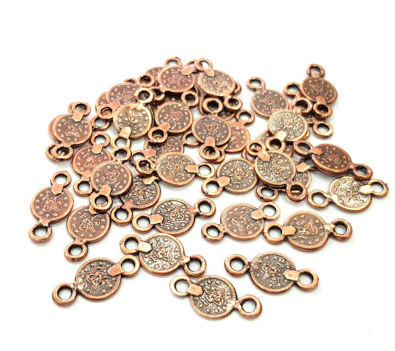 20 Ottoman Signature Charm Antique Copper Charm Antique Copper Plated Metal (19x10mm) G12370