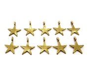 20 Star Charm Antique Bronze Charm Antique Bronze Plated Metal (15x12mm) G12383