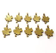 20 Clover Charm Antique Bronze Charm Antique Bronze Plated Metal (18x11mm) G12386