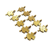 20 Clover Charm Antique Bronze Charm Antique Bronze Plated Metal (18x11mm) G12386