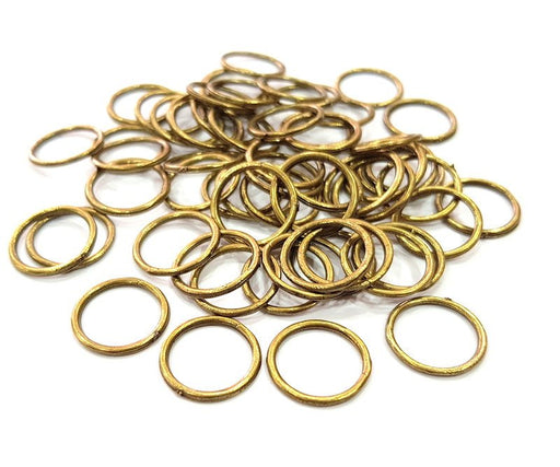 20 Circle Connector Findings Antique Bronze Connector Antique Bronze Plated Metal  (16mm) G12390
