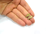 10 Fish Charm Antique Bronze Charm Antique Bronze Plated Metal (21x8mm) G12396