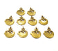 10 Bird and Flower Charms Antique Bronze Charm Antique Bronze Findings (20x16mm) G12397