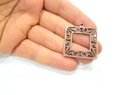 2 Copper Pendant Antique Copper Pendant Antique Copper Plated Metal (34mm) G11541