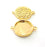 2 Gold Pendant Blank Base Setting Necklace Blank Resin Blank Mountings inlay Blank Shiny Gold Plated Blank ( 20 mm blank ) G12491