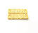 2 Gold Hammered Connector Stamp Connector Tag Charms Flake Charms Gold Plated Brass (20x6mm)   G12516