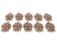 10 Antique Copper Connector Charm Antique Copper Plated Metal (19x13mm) G11596