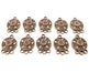 10 Antique Copper Connector Charm Antique Copper Plated Metal (19x13mm) G11596