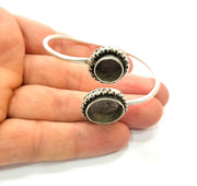 Silver Bracelet Blanks Bangle Blanks Cuff Blanks Adjustable Bracelet Blank Antique Silver Plated Brass ( 10mm and 16mm Blanks ) G12541