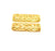 2 Gold Hammered Connector Stamp Connector Tag Charms Flake Charms Gold Plated Brass (20x6mm)   G12564