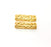 2 Gold Hammered Connector Stamp Connector Tag Charms Flake Charms Gold Plated Brass (20x6mm)   G12564