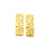 2 Gold Hammered Charms Stamp Charms Tag Charms Flake Charms Gold Plated Brass (20x7mm)   G12569