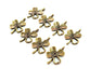 10 Clover Charm Antique Bronze Charm  (23x6mm) G12580