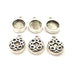 6 Silver Pendant Blank Bezel Base Setting inlay Blank Earring Base Resin Blank Mountings Antique Silver Plated (10mm round blank)  G11649