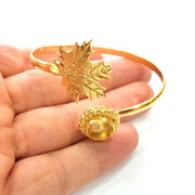 Gold Bangle Blanks Bracelet Blanks Cuff Blanks Adjustable Bracelet Blank Gold Plated Brass (10mm Blanks ) G12600