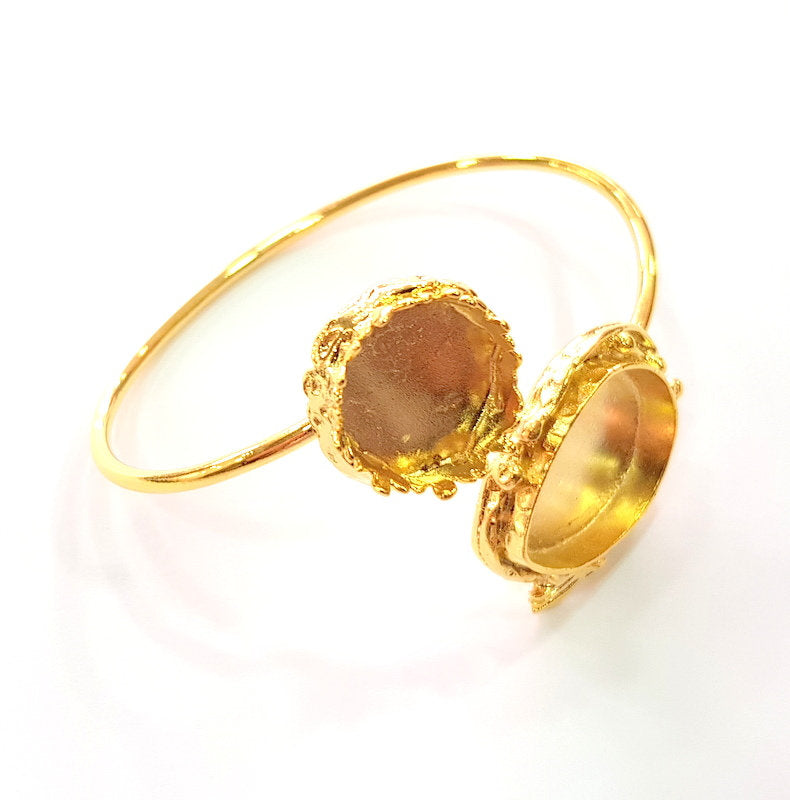 Gold Bangle Blanks Bracelet Blanks Cuff Blanks Adjustable Bracelet Blank Gold Plated Brass (25x18mm and 16mm Blanks ) G12607