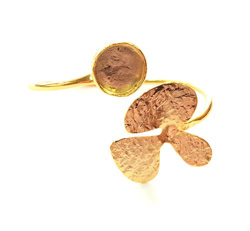 Gold Bangle Blanks Bracelet Blanks Cuff Blanks Adjustable Bracelet Blank Gold Plated Brass (13mm Blanks ) G12610