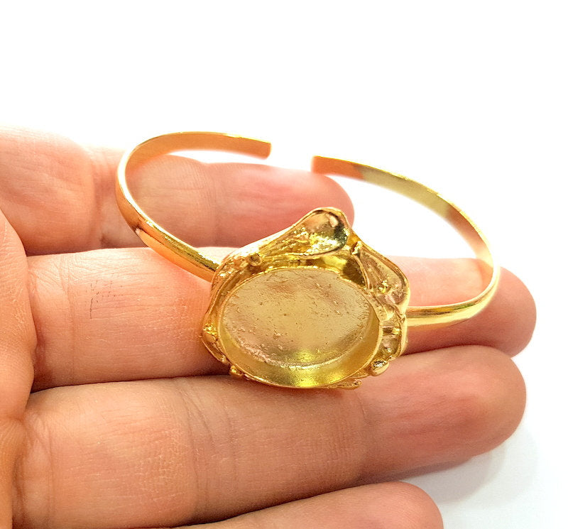 Gold Bangle Blanks Bracelet Blanks Cuff Blanks Adjustable Bracelet Blank Gold Plated Brass (20mm Blanks ) G12612