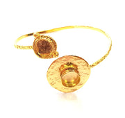 Gold Bangle Blanks Bracelet Blanks Cuff Blanks Adjustable Bracelet Blank Gold Plated Brass (10mm and 10mm Blanks ) G12613