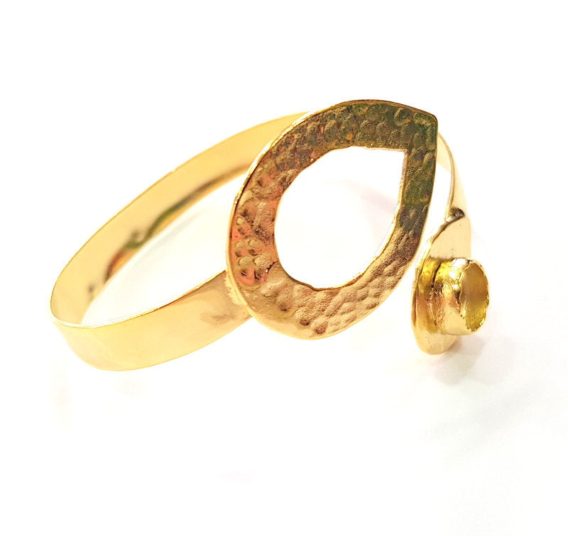 Gold Bangle Blanks Bracelet Blanks Cuff Blanks Adjustable Bracelet Blank Gold Plated Brass (10mm Blanks ) G12616