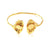 Gold Bangle Blanks Bracelet Blanks Cuff Blanks Adjustable Bracelet Blank Gold Plated Brass (12mm and 12mm Blanks ) G12617