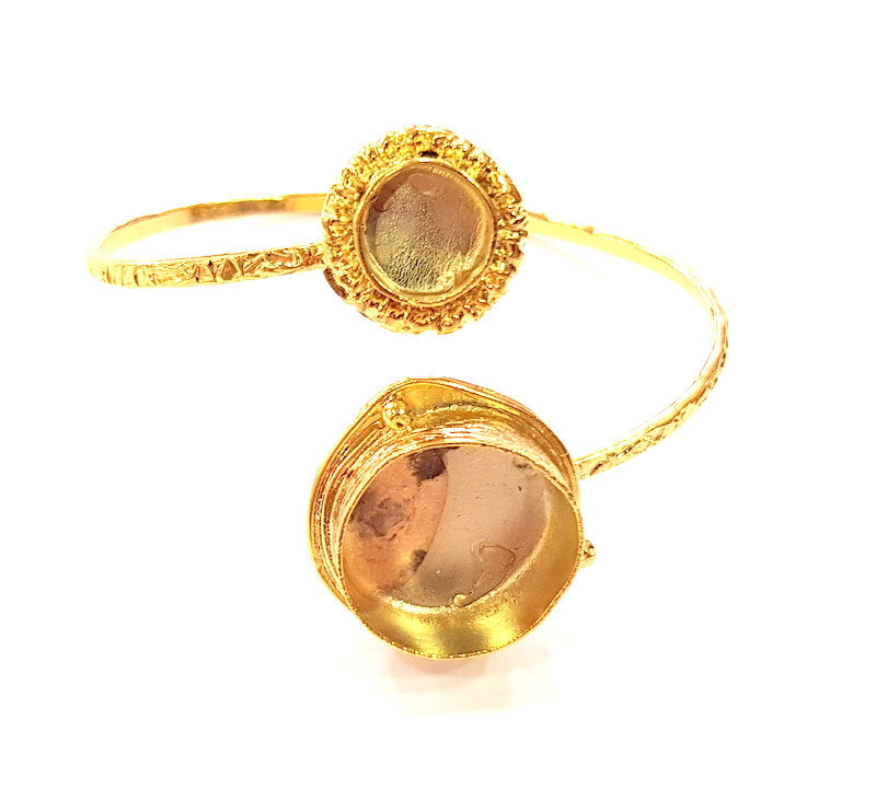 Gold Bangle Blanks Bracelet Blanks Cuff Blanks Adjustable Bracelet Blank Gold Plated Brass (20mm and 10mm Blanks ) G12618