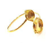Gold Bangle Blanks Bracelet Blanks Cuff Blanks Adjustable Bracelet Blank Gold Plated Brass (20mm and 10mm Blanks ) G12620