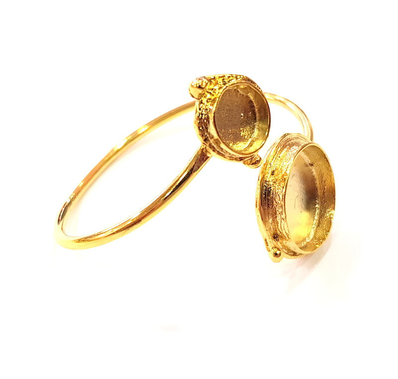 Gold Bangle Blanks Bracelet Blanks Cuff Blanks Adjustable Bracelet Blank Gold Plated Brass (20mm and 10mm Blanks ) G12620
