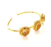 Gold Bangle Blanks Bracelet Blanks Cuff Blanks Adjustable Bracelet Blank Gold Plated Brass (10mm Blanks ) G12623