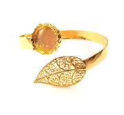 Gold Bangle Blanks Bracelet Blanks Cuff Blanks Adjustable Bracelet Blank Gold Plated Brass (16mm Blanks ) G17047