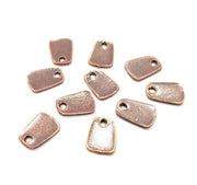 20 Copper Flake Charm Antique Copper Charm Antique Copper Plated Metal ( 10x7mm) G11657