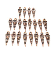 20 Copper Charm Antique Copper Charm Antique Copper Plated Metal ( 18x6mm) G11658
