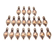 20 Copper Charm Antique Copper Charm Antique Copper Plated Metal ( 17x7mm) G11659