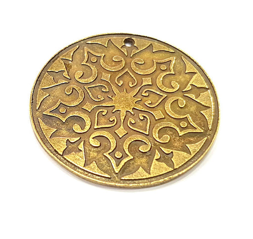 Antique Bronze Pendant Antique Bronze Plated Metal ( 40mm) G11673
