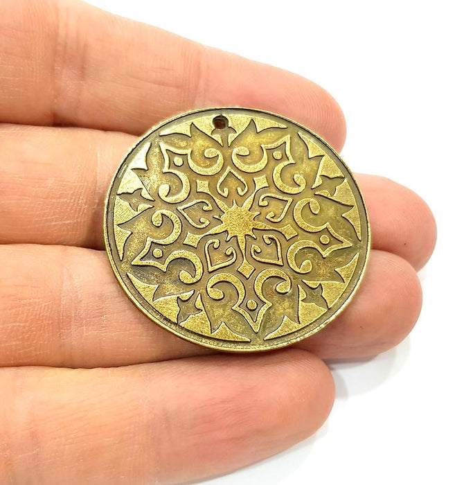 Antique Bronze Pendant Antique Bronze Plated Metal ( 40mm) G11673