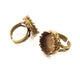 Adjustable Ring Blank, (16mm blank ) Antique Bronze Plated Brass G5544