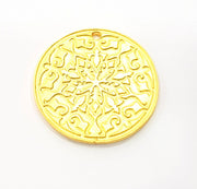 Gold Charms Gold Plated Metal (30mm)  G11691