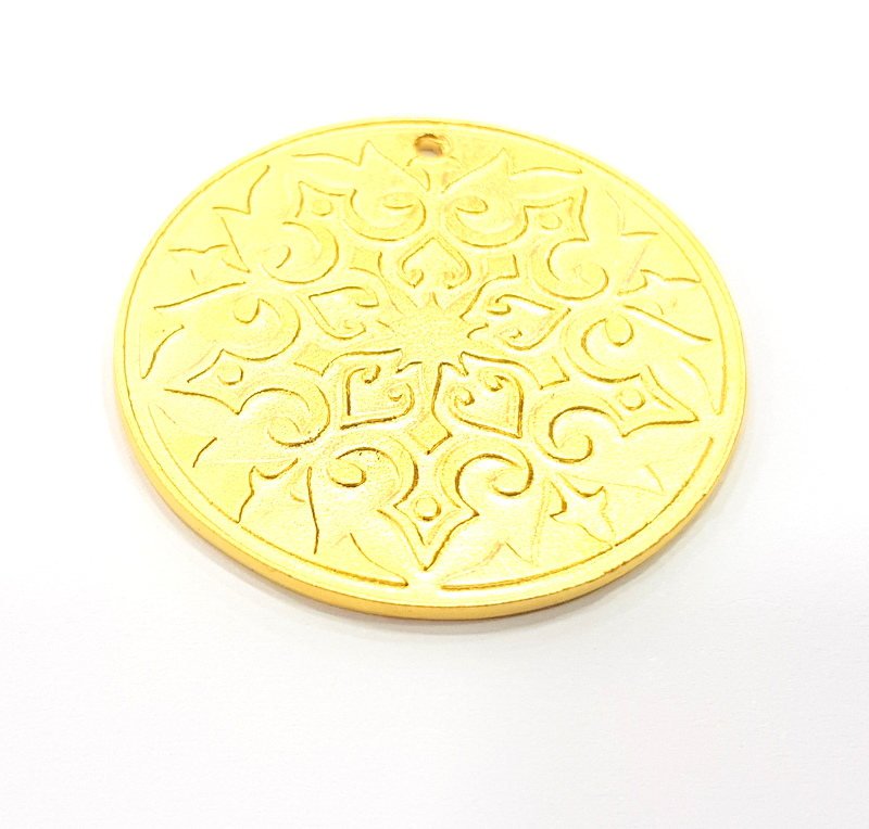 Gold Pendant Gold Plated Pendant (40mm)  G11692