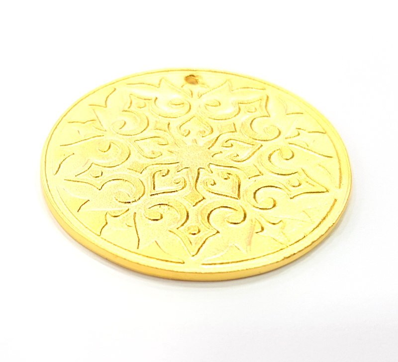 Gold Pendant Gold Plated Pendant (40mm)  G11692