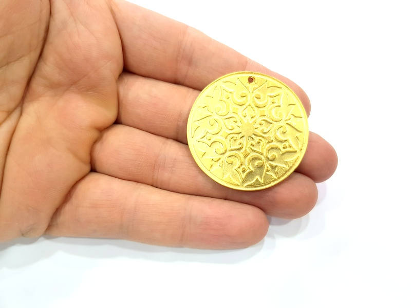 Gold Pendant Gold Plated Pendant (40mm)  G11692