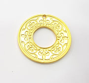 Gold Charms Gold Plated Metal (30mm)  G11697