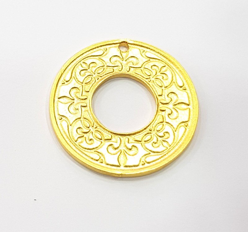 Gold Charms Gold Plated Metal (30mm)  G11697