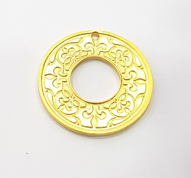 Gold Charms Gold Plated Metal (30mm)  G11697