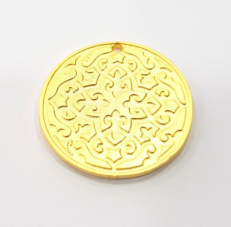 Gold Charms Gold Plated Metal (30mm)  G11714