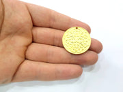 Gold Charms Gold Plated Metal (30mm)  G11714