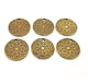 6 Antique Bronze Charm Antique Bronze Plated Metal  (20mm) G11717