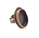 Copper Ring Settings inlay Ring Blank Mosaic Ring Bezel Base Cabochon Mountings (25x18mm blank ) Antique Copper Plated Brass G11768