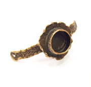 Bangle Blanks Antique Bronze Bracelet Blanks Cuff Blanks Adjustable Bracelet Blank Antique Bronze Plated Brass (10mm Blanks) G11779
