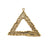 Hammered Triangle Charm Antique Bronze Connector Antique Bronze Plated Brass (42x42mm) G11793