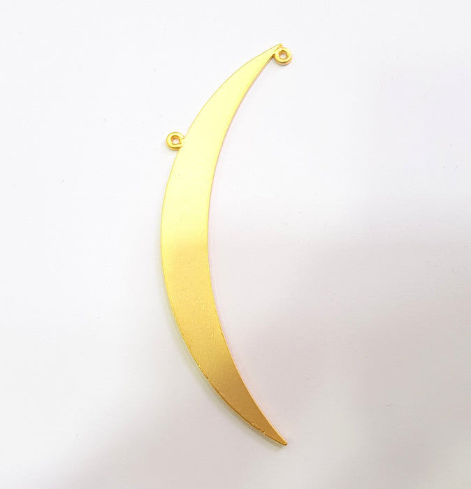 Crescent Charm Moon Pendant Gold Pendant Gold Plated Metal (89x10mm)  G12655